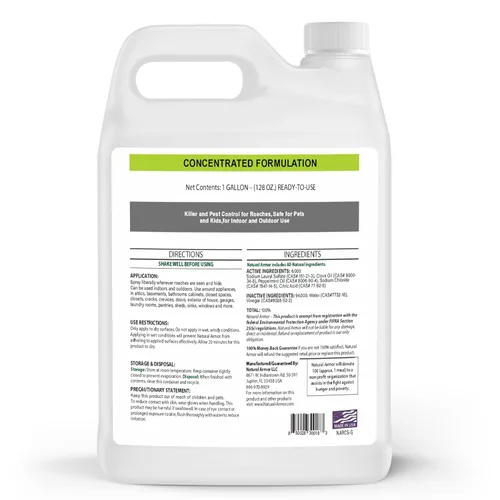 Miniatura 2 de Asesino de cucarachas y repelente de menta para cucarachas y cucarachas, espray natural y seguro para infestaciones en interiores y exteriores