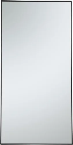 Miniatura 33 de Elegant Decor Monet - Espejo rectangular con marco de metal (60 x 18 pulgadas), color negro