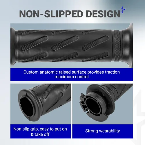 Miniatura 4 de BlueStars Durable 57110-29G02-291 & 57211-22D02-291 - Agarres de mano para motocicleta, compatibles con Suzuki GSX-R600 GSX-R750 GSX-R1000 AN400