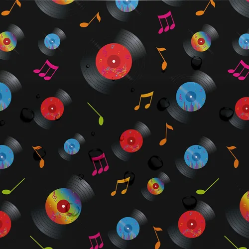 Miniatura 4 de Mantel para decoración de fiesta de discos, 3 piezas desechables con temática retro de los años 50, suministros de fiesta de música rock de los años