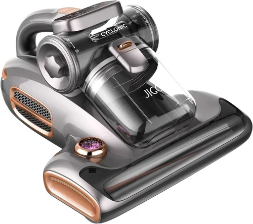 Miniatura 9 de JIGOO T600 Aspiradora de colchón con luz UV-C, succión de 15 kPa, 700 W de potencia, aspirador de mano de doble copa, limpiador de cama con sensor