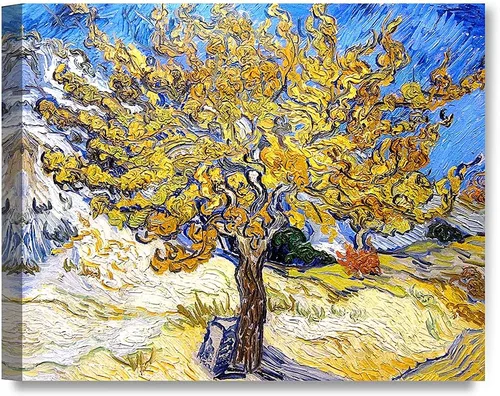 Miniatura 98 de Serie de pinturas de Vincent Van Gogh (favoritos). Reproducción de arte clásico de Van Gogh, impreso en lienzo Noche estrellada