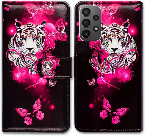 Miniatura 13 de Bcov Funda para Galaxy A23 5G, diseño de pájaro negro y verde con tapa para teléfono con ranura para tarjeta y soporte para Samsung Galaxy A23 5G