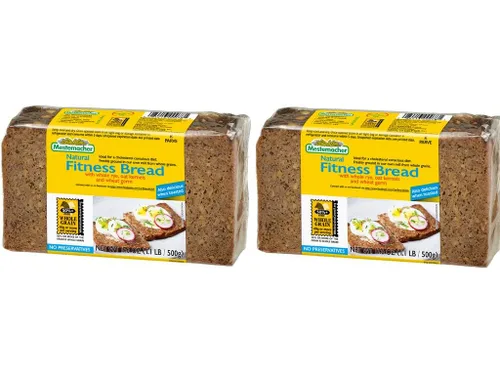 Mestemacher Pan de Grano Entero (Fitness, 17.6 oz, paquete de 2)