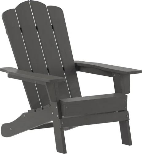 Miniatura 22 de Flash Furniture Newport Adirondack - Silla Adirondack con soporte para tazas, silla Adirondack de poliresina resistente a la intemperie, color azul