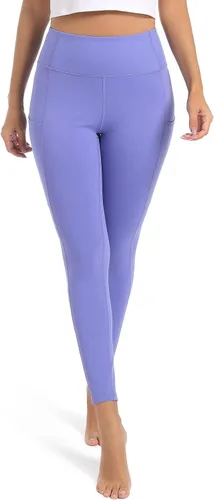 Miniatura 5 de SP3LOPS Pantalones de yoga con bolsillos para mujer, cintura alta, control de abdomen, leggings suaves para yoga, entrenamiento, pantalones