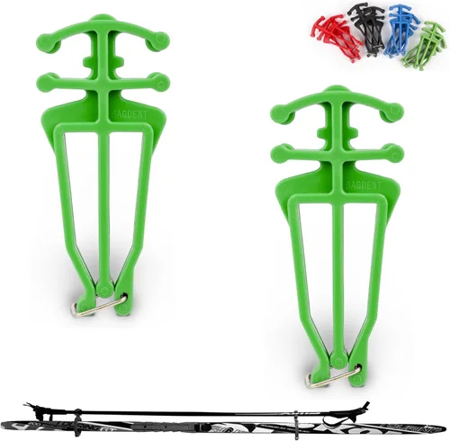 Miniatura 9 de Soporte universal para bastones y esquís de fondo - 1 par, soporte universal para bastones de esquí nórdico (negro)
