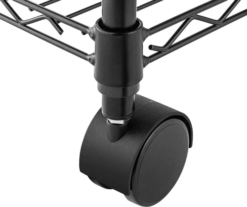 Miniatura 5 de Simple Deluxe Estantería de almacenamiento resistente de 4 niveles, 35.83 pulgadas de ancho x 13.98 pulgadas de profundidad x 55.91 pulgadas de Negro