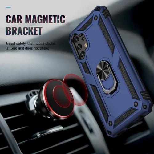 Miniatura 3 de Funda para Galaxy A13 LTE 4G, (no para 5G) con protector de pantalla, [grado militar] de 16 pies, con función de atril magnético, funda protectora