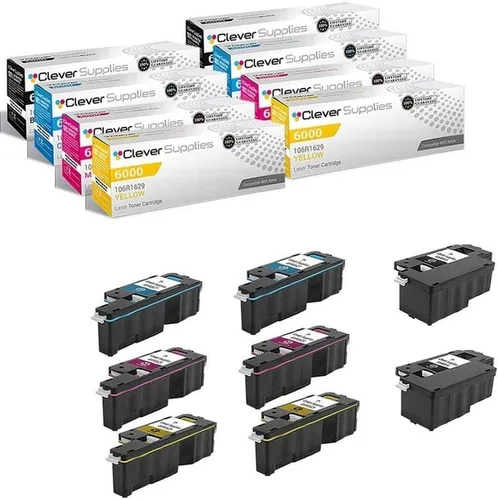 Miniatura 214 de CS compatible Xerox Phaser 6510/WorkCentre 6515 (106r03480) 2 cartuchos de tóner negro para Phaser 6510, WorkCentre 6515 2 negro