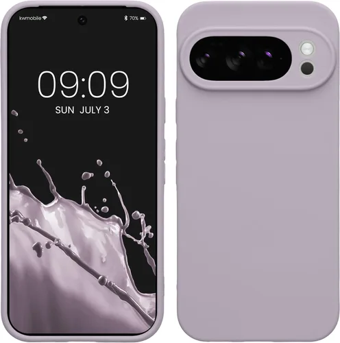 Miniatura 93 de kwmobile Funda compatible con Google Pixel 9 Pro - Funda protectora delgada de TPU para teléfono - Acabado mate suave - Negro mate