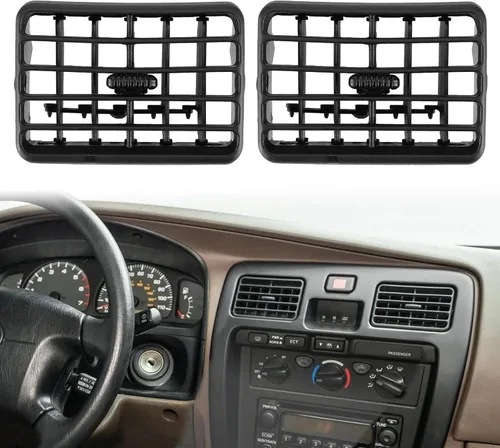 2 piezas de molduras de ventilación para salpicadero, aire acondicionado y calefacción para Toyota 4Runner 1996-2002, para Toyota Tacoma 1996 1997