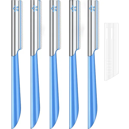 Maquinilla de afeitar facial para mujer para depilación – Dermaplaning Tool Peach Fuzz Trimmer Womens Fino removedor de pelo cejas afeitadoras y
