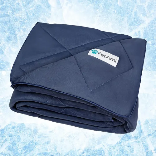 Miniatura 16 de PetAmi Manta Refrigerante Premium para Perros Manta Ligera y Esponjosa para Mascotas, Funda de Cama para Perros, Gatos y Cachorros Manta