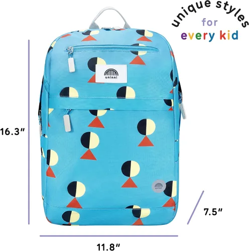 Miniatura 3 de UNINNI Mochila de poliéster resistente al agua de gran capacidad, ligera, cómoda, diseños coloridos, Golf (verde azulado)