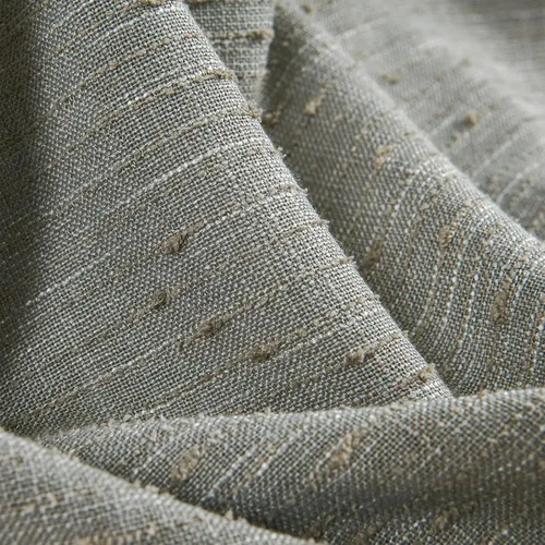 Miniatura 5 de Cortinas semitransparentes con textura de lino natural gris para sala de estar/dormitorio, con pestaña trasera, 2 paneles, 40 pulgadas de ancho x 84