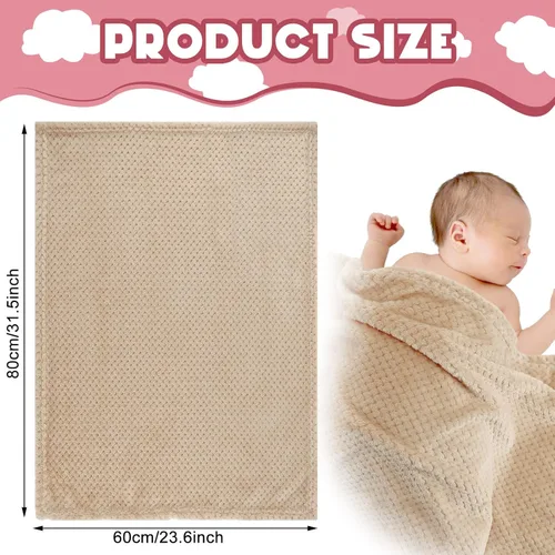 Miniatura 2 de Frienda Manta mullida para bebé, 4 piezas, manta mullida para niños y niñas, suave y cálida para bebés, recién nacidos, suministros de cama