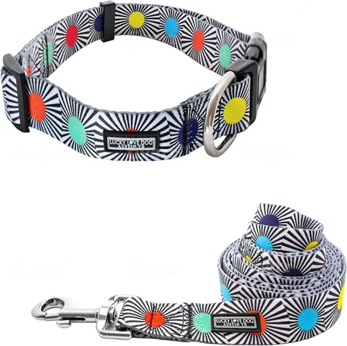 Miniatura 38 de Lucky Love Dog - Collar de perro ajustable con hebilla de fácil clic para los grandes, duradero y cómodo para perros machos y hembras, collar