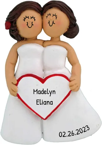 Miniatura 11 de Elves - Adornos de arcoíris personalizados 2025 – Decoración del orgullo LGBTQ arco iris, adornos de recuerdo, corazón de Navidad para el orgullo