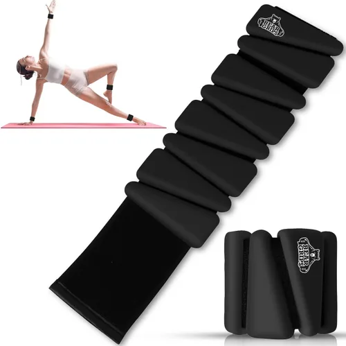 Miniatura 8 de Bear Grips Pesas de muñeca y tobillo – Equipo de gimnasio en casa, correas de entrenamiento para hombres y mujeres, equipo de entrenamiento, pesas