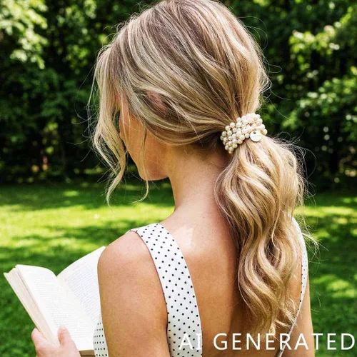 Miniatura 7 de Fashey Coleteros de perlas para el cabello, accesorios para el cabello para mujer