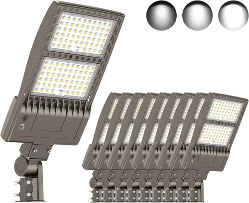 Miniatura 25 de KUKUPPO Luz LED de estacionamiento de 200 W, luz de poste de estacionamiento de grado industrial con certificación DLC UL, luz LED caja de zapatos