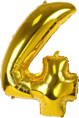 Miniatura 30 de Treasures Gifted Globos dorados grandes de números – Globo de aluminio número 0 de 40 pulgadas – Números de globos de cumpleaños – Números de globos