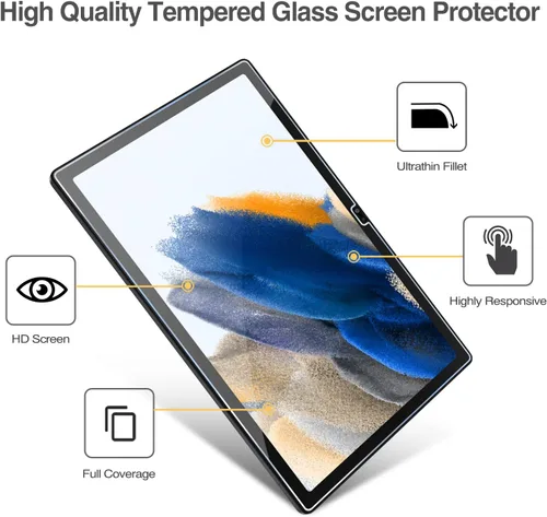 Miniatura 3 de ProCase Paquete de 2 protectores de pantalla para Galaxy Tab A8 10.5 X200 X205 X207, protector de pantalla de vidrio templado para Galaxy Tab A8