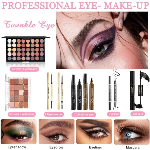 Miniatura 3 de Kit completo de maquillaje para mujeres, juego de maquillaje, juegos de maquillaje para mujeres, niñas, adolescentes, maquillaje para mujer, juego