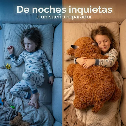 Miniatura 5 de Mewaii Mom's Choice Award Animales de peluche con peso de 4 libras de vaca de las tierras altas, felpa pesada de 23 pulgadas y congestionada