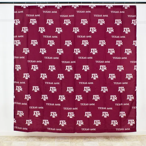 Miniatura 2 de College Covers Everything Comfy Texas A&M Aggies Cortina de Ducha Brillante y Colorida Cover