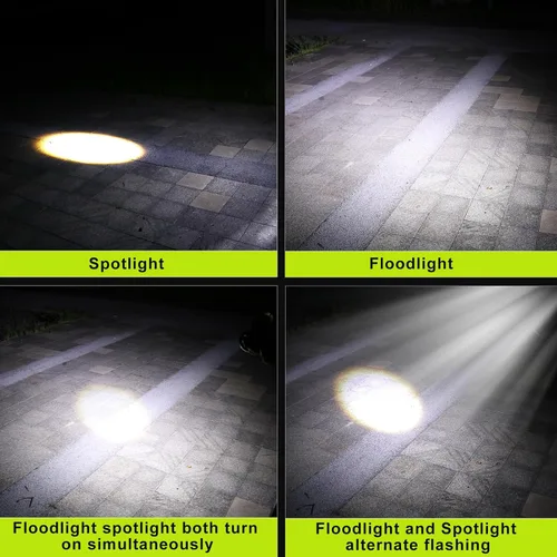 Miniatura 5 de Linterna frontal LED súper brillante, recargable, de alto lúmenes, impermeable, 4 modos, linterna de cabeza, linterna ligera para camping, correr