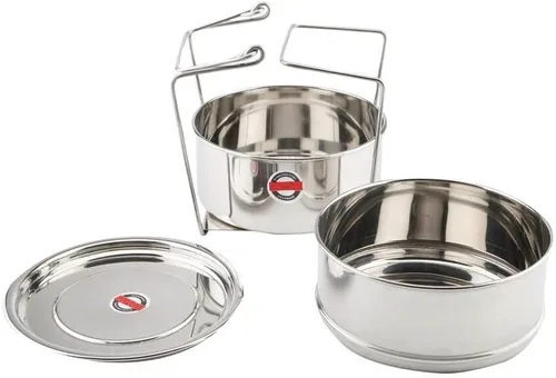 Miniatura 2 de Juego de separadores de cocina de acero inoxidable para olla a presión con tapa exterior de 5 litros múltiples recipientes de cocina/vaporizador