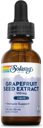 SOLARAY Gotas de extracto de semilla de pomelo de 100 mg - Suplemento de apoyo para el bienestar - Prácticas gotas líquidas, garantía de devolución