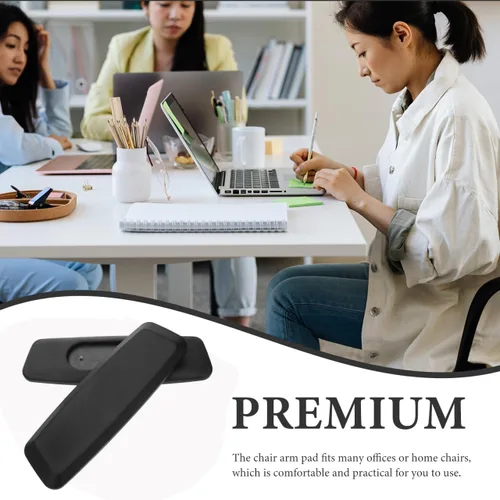 Miniatura 4 de Reemplazo de reposabrazos de elevación giratoria para sillas de oficina, almohadillas de cuero PU, cómodas y ajustables para silla de computadora