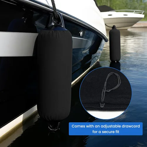 Miniatura 4 de Fundas para guardabarros de barco, calcetines protectores de grado marino para parachoques de muelle, resistentes a los rayos UV y a los arañazos