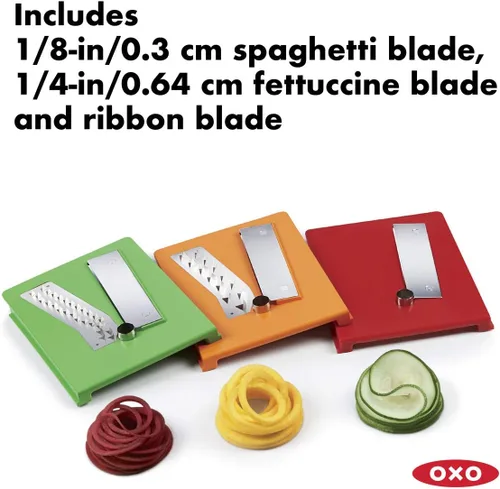 Miniatura 3 de OXO Good Grips - Espiralizador de mesa de 3 cuchillas con succión StrongHold