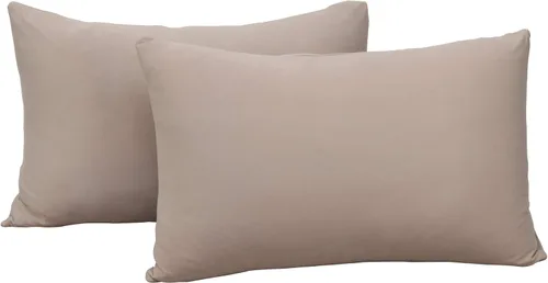 Miniatura 75 de Juego de 2 fundas de almohada pequeñas de punto Jersey Knit para viajes o niños pequeños de 12 x 16 pulgadas, 13 x 18 o 14 x 20 pulgadas, sobre