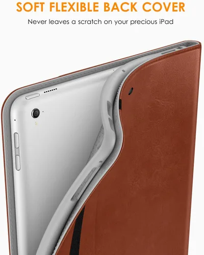 Miniatura 3 de DTTO para iPad de 9.7 pulgadas 5ª/6ª generación 2018/2017 con soporte para Apple Pencil, funda de piel premium con función atril para iPad de 9.7