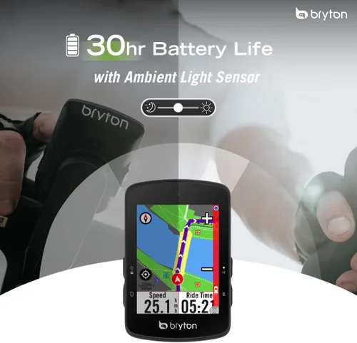 Miniatura 4 de Bryton Rider S510 - Pantalla táctil LCD a color de 2.8 pulgadas con GPS para bicicleta/ciclismo, mapa fuera de línea, compatible con radar