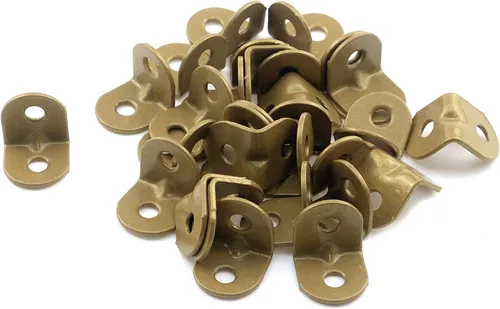 Miniatura 14 de MY MIRONEY 40 unids soportes de esquina anti hierro invertido hoja muebles hardware plata 135 grados esquina junta esquina apoyos