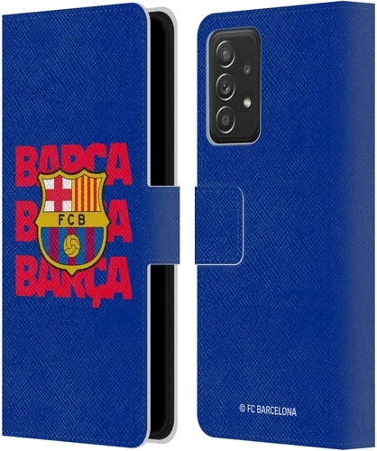 Miniatura 196 de Head Case Designs Funda de piel con licencia oficial del FC Barcelona Barca Crest Graphics para Samsung Galaxy A06 4G
