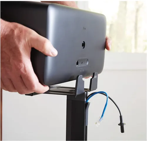 Miniatura 5 de SANUS Soporte de altavoz inalámbrico para Sonos Five y Sonos Play:5 - Diseño de mejora de audio para audio vertical y horizontal con gestión de Negro
