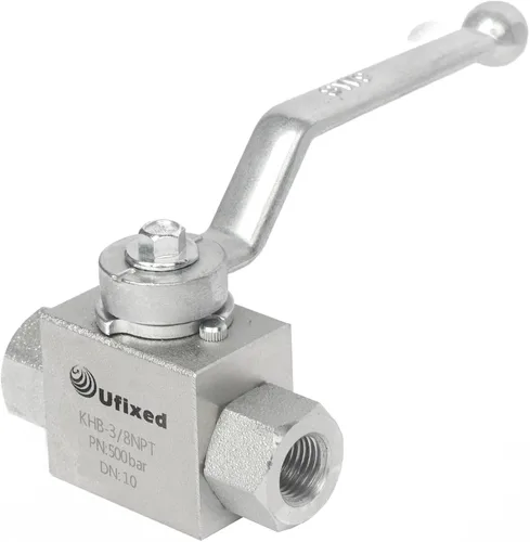 Miniatura 10 de 1/4" válvula de bola hidráulica de alta presión - 7250 Psi, 1/4" NPT DN10 válvula de bola con la manija