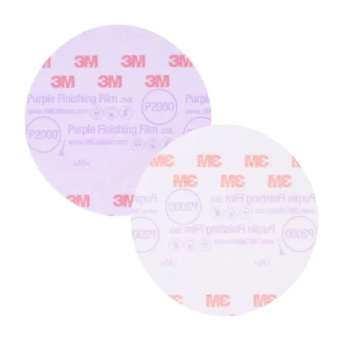 Miniatura 11 de Disco de película para acabado púrpura antipolvo, modelo P1 3769 de 6 pulgadas, de 3M, P1200, 5