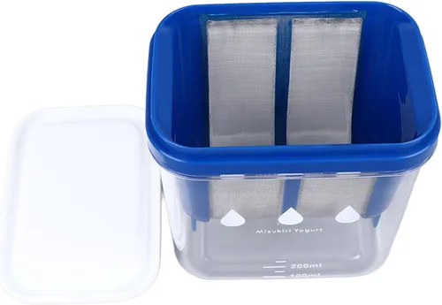 Miniatura 3 de Cryfokt Filtro de yogur, filtración eficiente para hacer yogur griego grande con malla extrafina de acero inoxidable, cepa de yogur de resina
