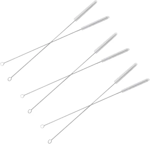 Miniatura 8 de HUJI Cepillo de limpieza de pajitas de acero inoxidable, perfecto para popotes reutilizables (2 cepillos)