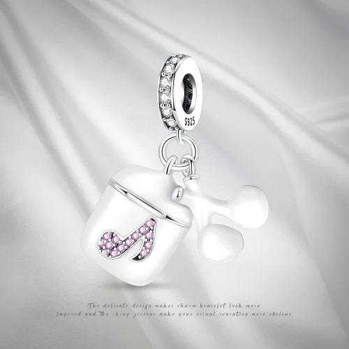 Miniatura 35 de Pandach Dijes colgantes de plata de ley 925 para pulseras y collares, dijes colgantes de Madonna con cuentas de girasol, joyería para mujer