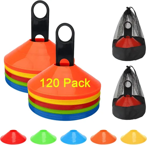 BIRDDIE Conos de entrenamiento de fútbol, conos deportivos de fútbol, marcador de campo de entrenamiento, conos de agilidad con bolsa de transporte