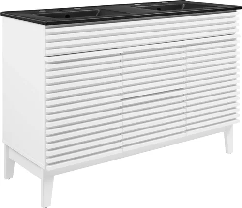Miniatura 59 de Modway Render 23.5" tocador de baño en nogal (lavabo no incluido)